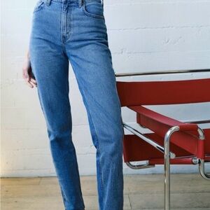 Abercrombie straight leg curve love jeans